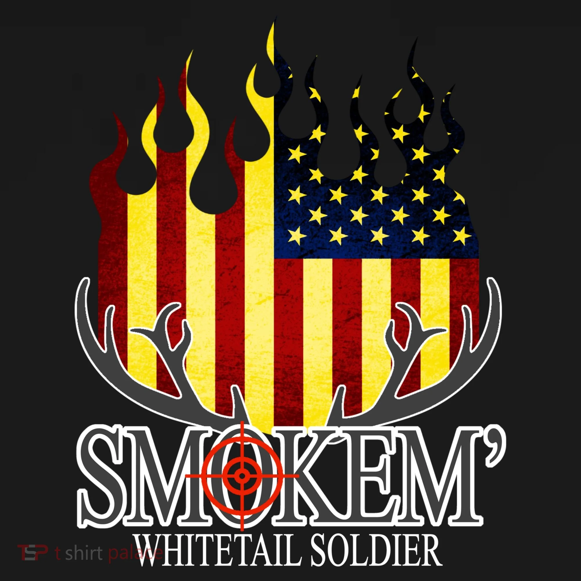 Smokem Whitetail Soldier Kids Long Sleeve Shirt
