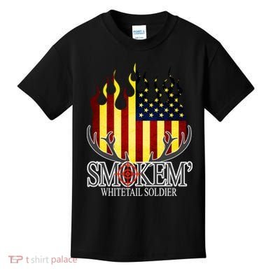 Smokem Whitetail Soldier Kids T-Shirt