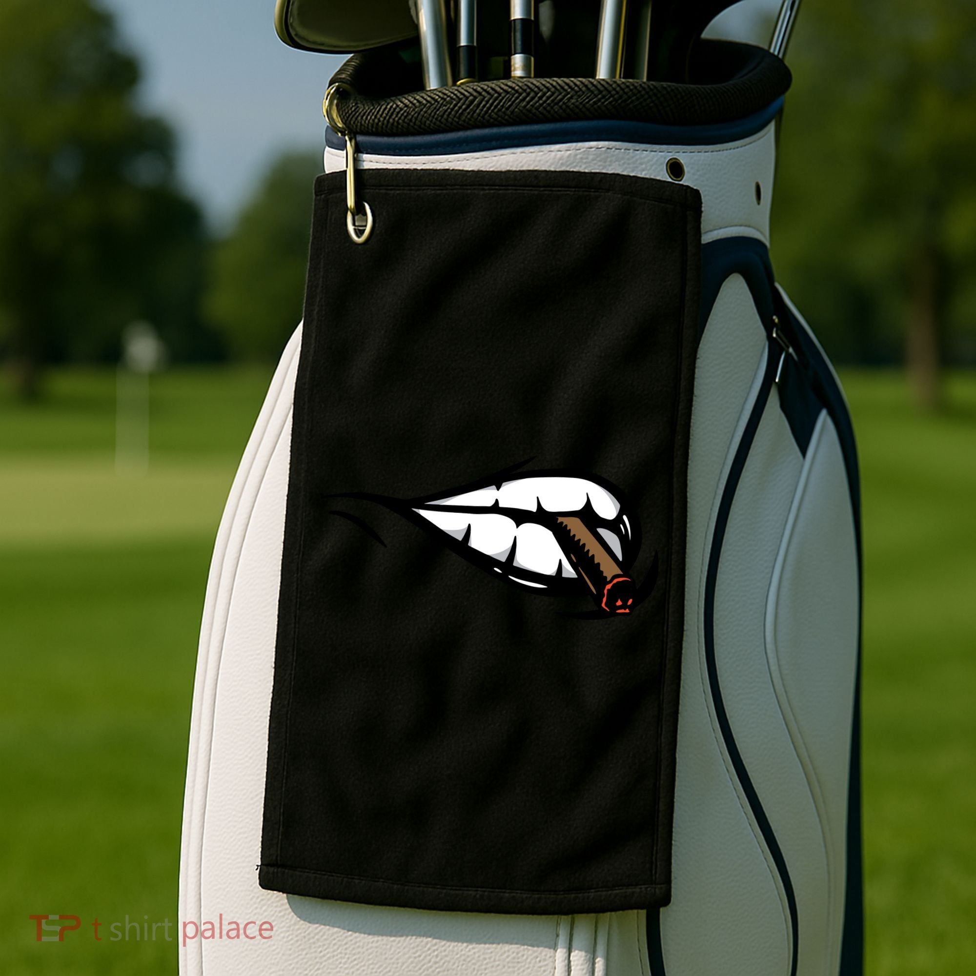 Smoking Golf Towel