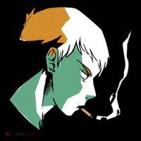 Smoking Anime Boy Long Sleeve Shirt thumb 2