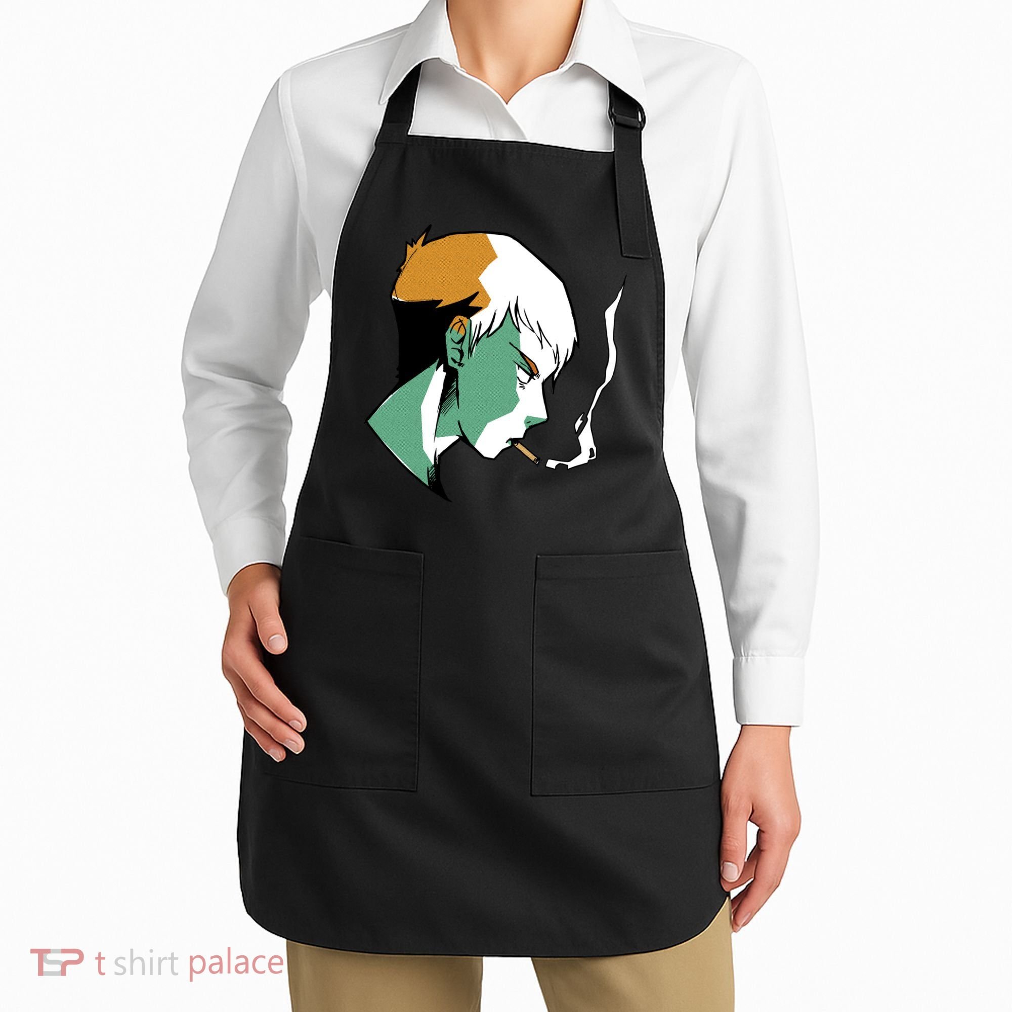 Smoking Anime Boy Apron
