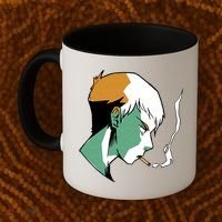Smoking Anime Boy Coffee Mug thumb 2