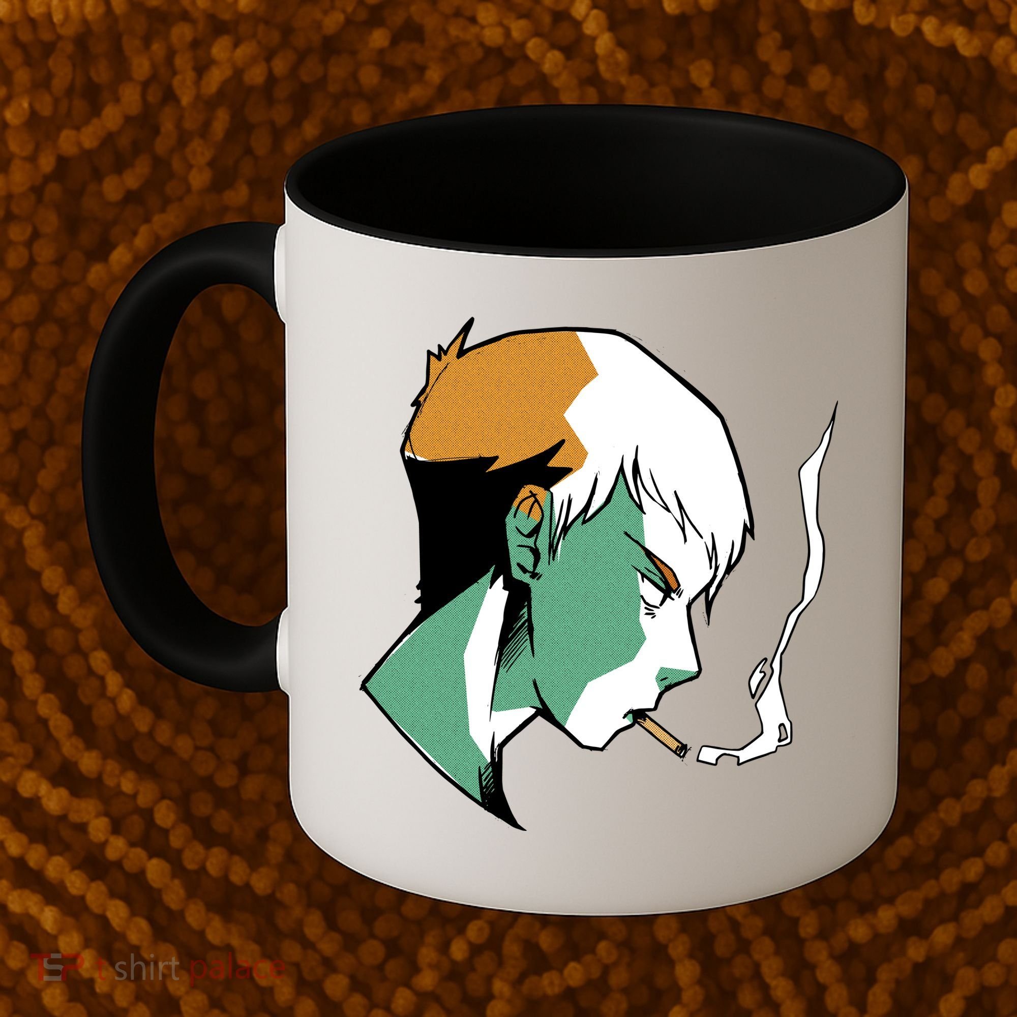 Smoking Anime Boy Coffee Mug