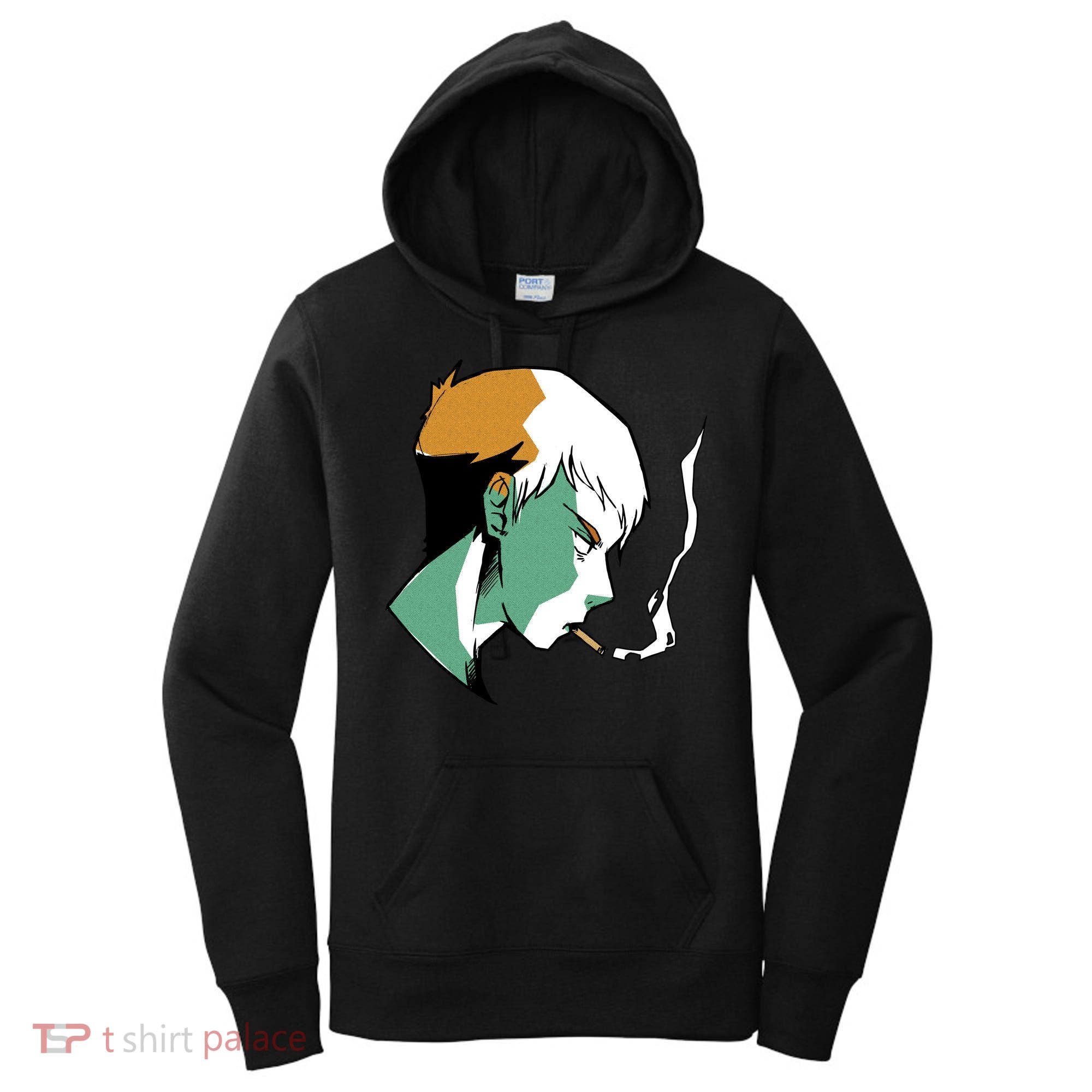 Smoking Anime Boy Women's Hoodie