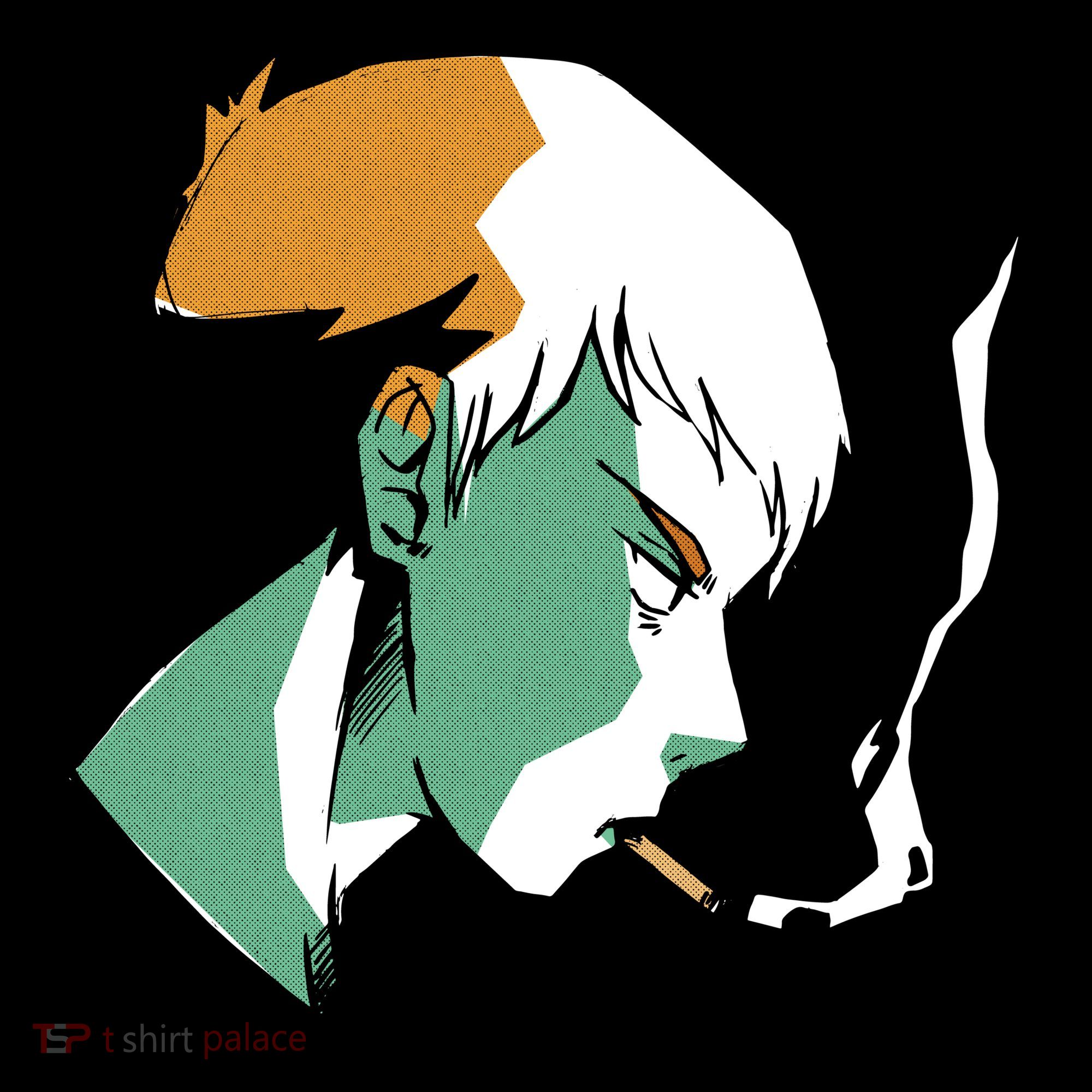 Smoking Anime Boy Ornament