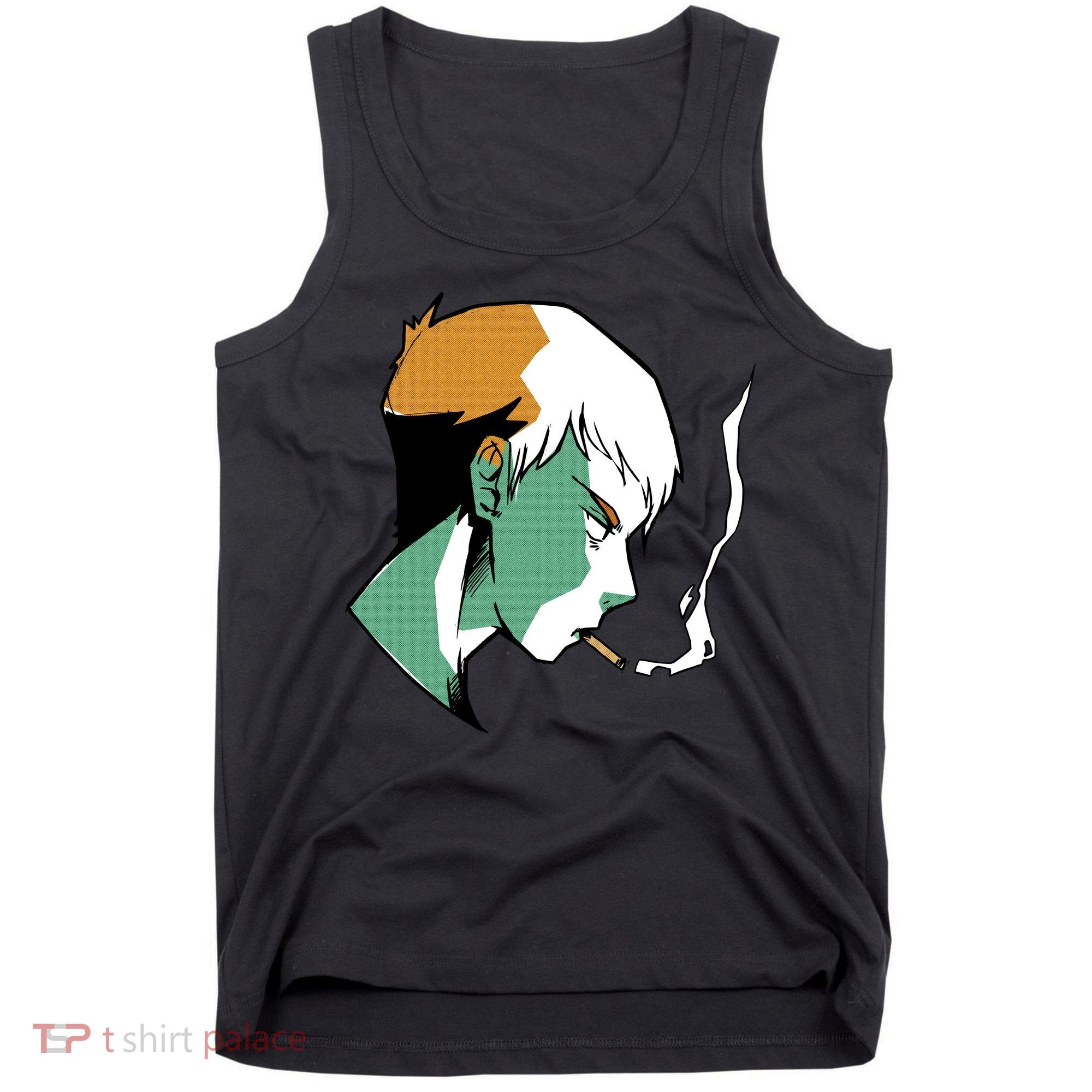 Smoking Anime Boy Tank Top