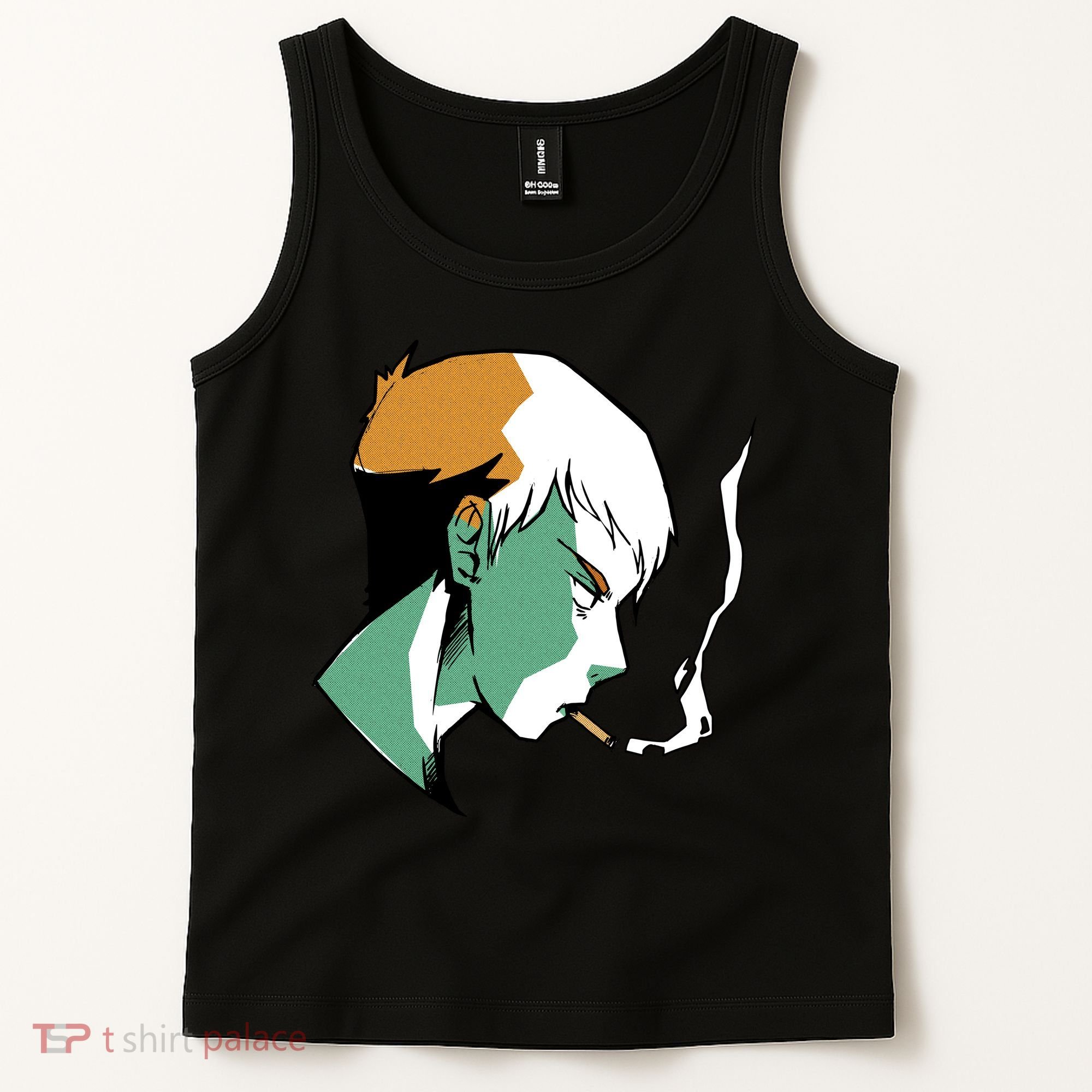 Smoking Anime Boy Tank Top