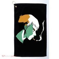 Smoking Anime Boy Golf Towel thumb 0