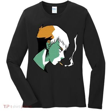 Smoking Anime Boy Women's Long Sleeve Shirt