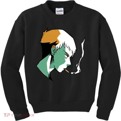 Smoking Anime Boy Kids Sweatshirt