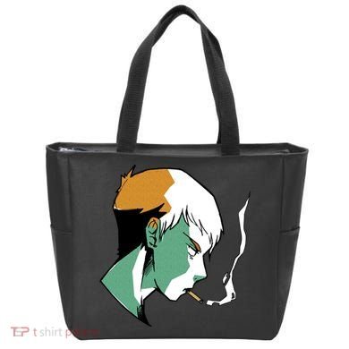 Smoking Anime Boy Tote Bag