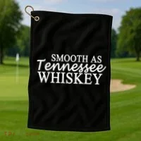Smooth As Tennessee Whiskey Golf Towel thumb 1
