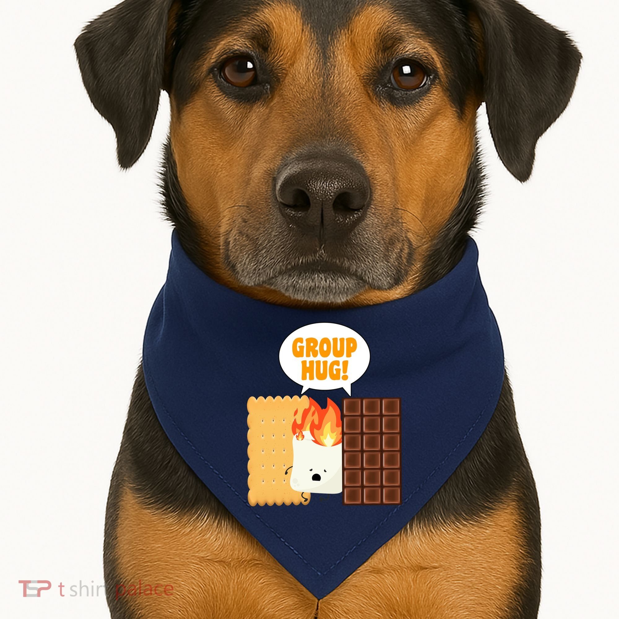 S'mores Group Hug USA-Made Doggie Bandana