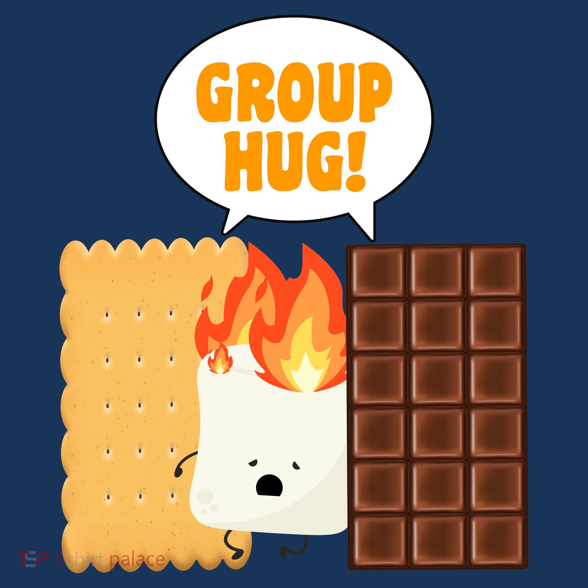 S'mores Group Hug Button