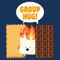 S'mores Group Hug Women's Long Sleeve Shirt thumb 2