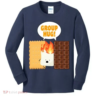 S'mores Group Hug Kids Long Sleeve Shirt