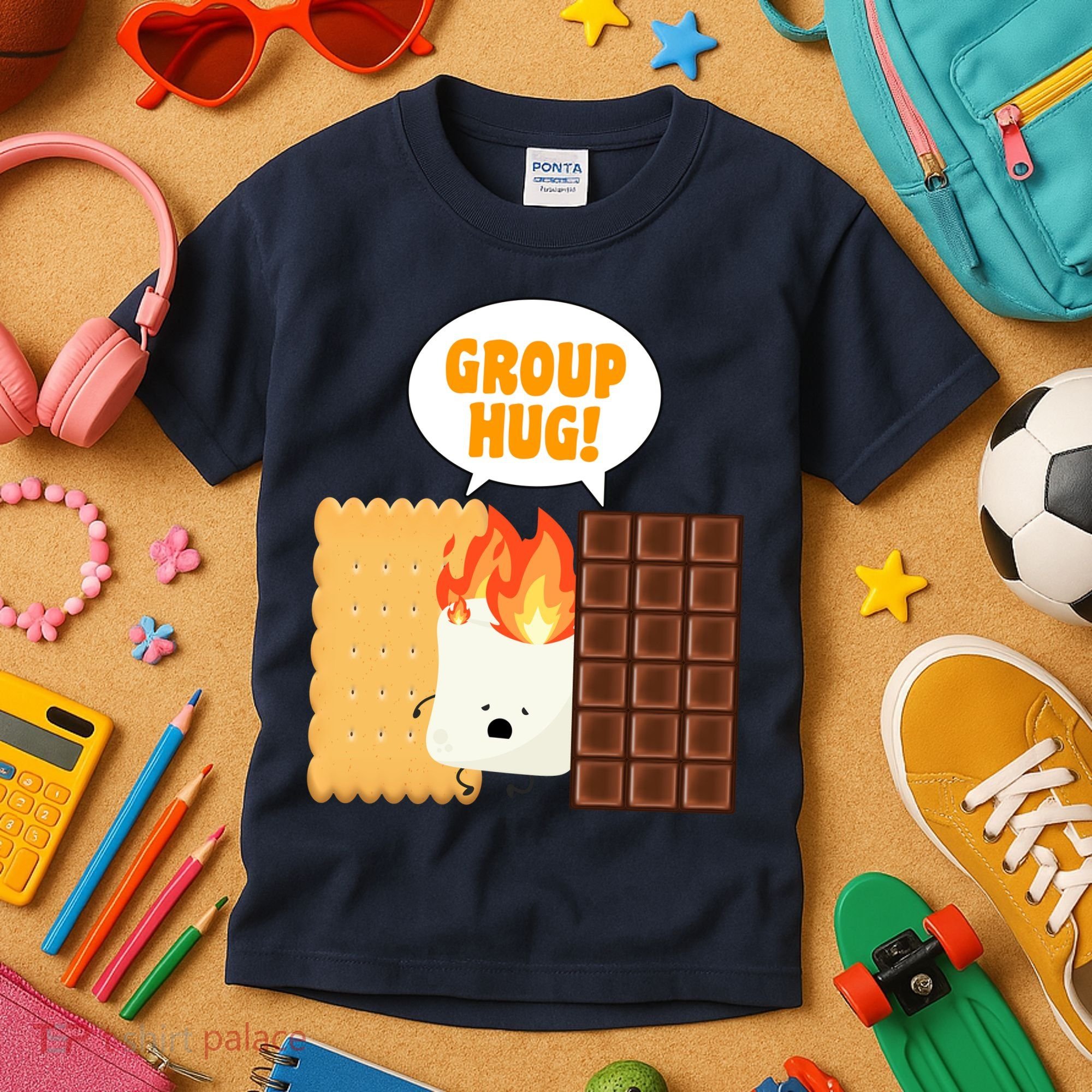 S'mores Group Hug Kids T-Shirt