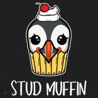 Stud Muffin Puffin Pun Best Pastries Birds Cute Gift Beanie thumb 2
