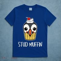 Stud Muffin Puffin Pun Best Pastries Birds Cute Gift T-Shirt thumb 5