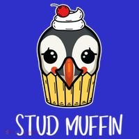 Stud Muffin Puffin Pun Best Pastries Birds Cute Gift Visor thumb 3