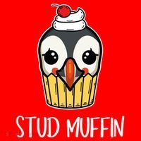 Stud Muffin Puffin Pun Best Pastries Birds Cute Gift Santa Hat thumb 1
