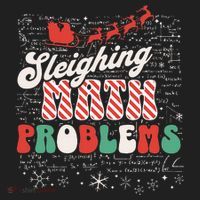 Sleighing Math Problems  Funny Christmas Math Teacher Santa  Women's Sweatshirt thumb 2