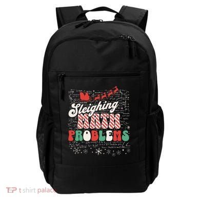 Sleighing Math Problems  Funny Christmas Math Teacher Santa  Backpack