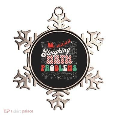 Sleighing Math Problems  Funny Christmas Math Teacher Santa  Ornament