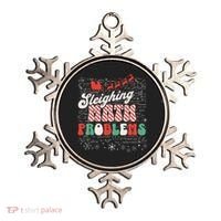 Sleighing Math Problems  Funny Christmas Math Teacher Santa  Ornament thumb 0