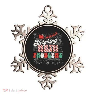 Sleighing Math Problems  Funny Christmas Math Teacher Santa  Ornament
