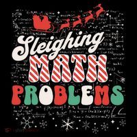 Sleighing Math Problems  Funny Christmas Math Teacher Santa  Ornament thumb 1