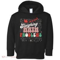 Sleighing Math Problems  Funny Christmas Math Teacher Santa  Toddler Hoodie thumb 0