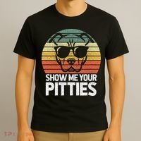 Show Me Pitties Retro Pitbull Pitty Dog Lover Owner Vintage T-Shirt thumb 3