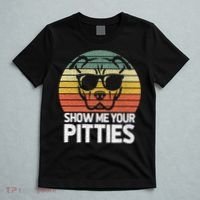 Show Me Pitties Retro Pitbull Pitty Dog Lover Owner Vintage T-Shirt thumb 5