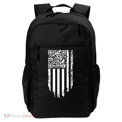 Scan Me President Trump Dancing Code American Flag Backpack