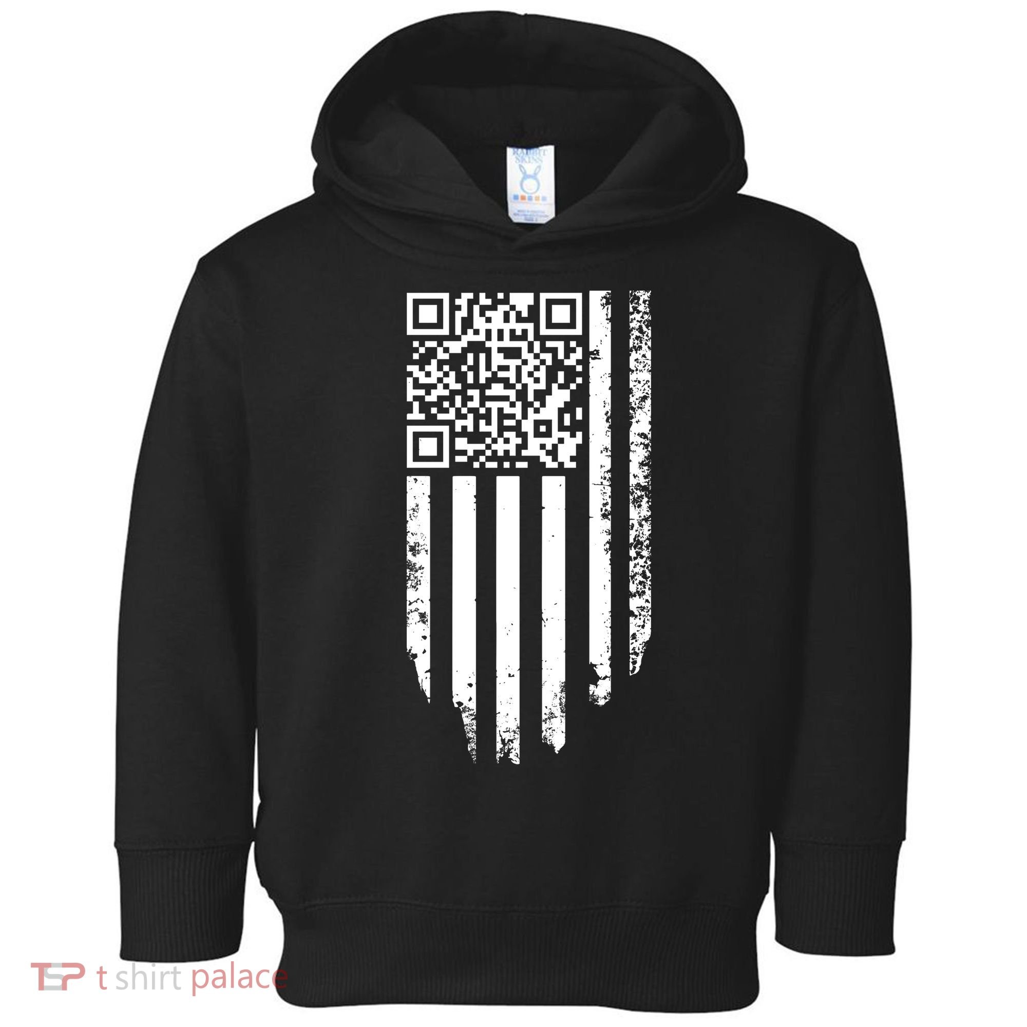 Scan Me President Trump Dancing Code American Flag Toddler Hoodie