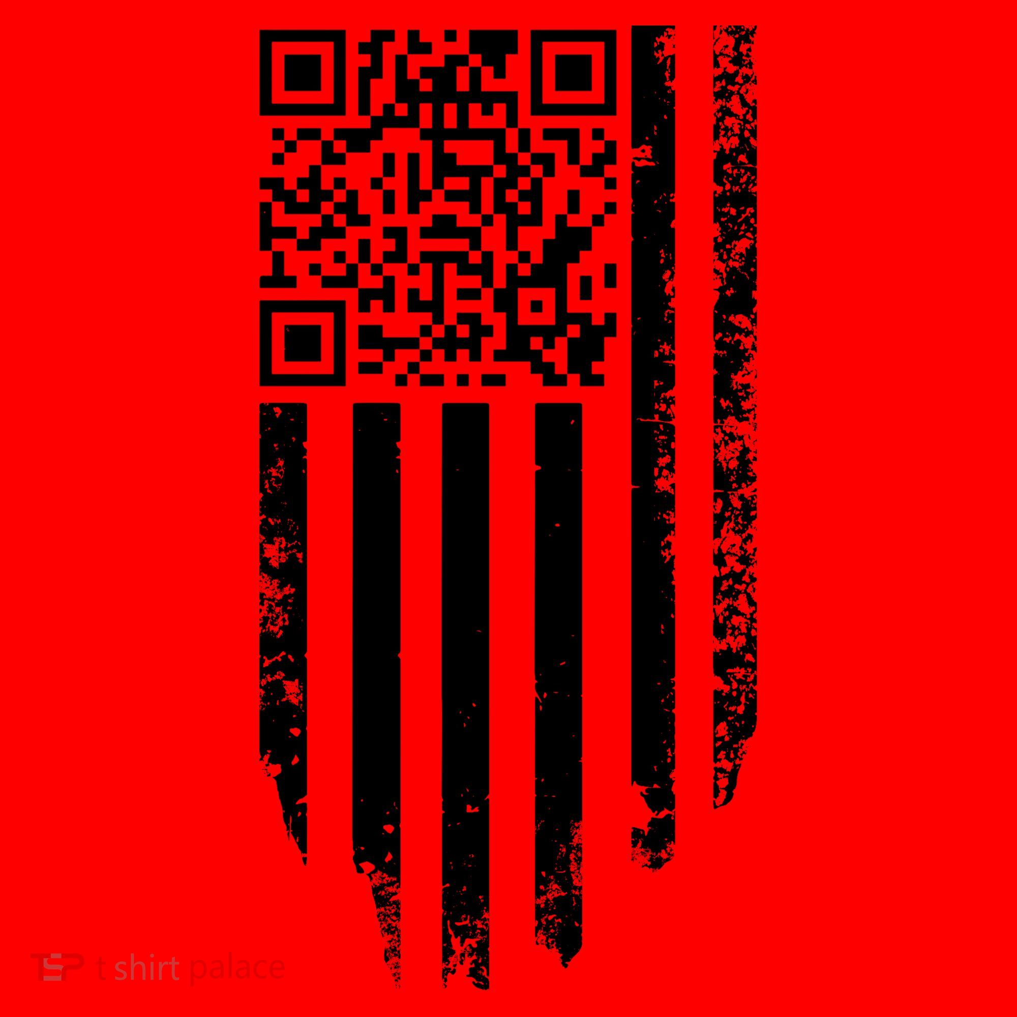 Scan Me President Trump Dancing Code American Flag Santa Hat
