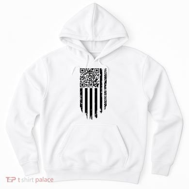 Scan Me President Trump Dancing Code American Flag Hoodie