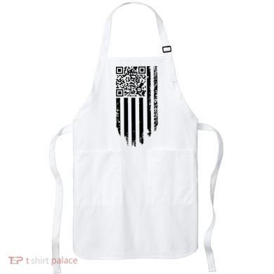 Scan Me President Trump Dancing Code American Flag Apron