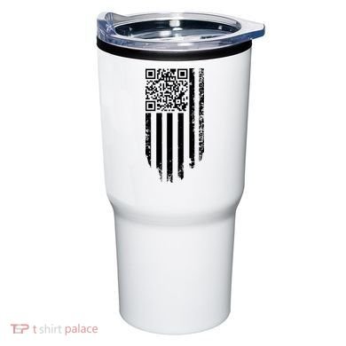Scan Me President Trump Dancing Code American Flag Tumbler