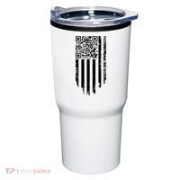 Scan Me President Trump Dancing Code American Flag Tumbler thumb 0