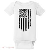 Scan Me President Trump Dancing Code American Flag Baby Bodysuit thumb 0