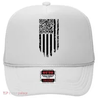 Scan Me President Trump Dancing Code American Flag Hat thumb 0