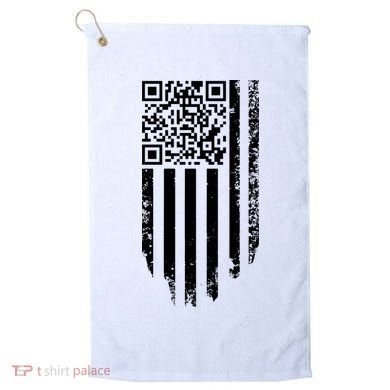 Scan Me President Trump Dancing Code American Flag Golf Towel