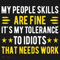Sarcasm My People Skills Are Fine Funny Sarcastic Backpack thumb 2