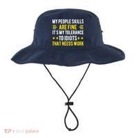 Sarcasm My People Skills Are Fine Funny Sarcastic Bucket Hat thumb 0