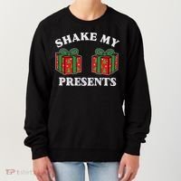 Shake My Presents Jingle My Balls Couples Christmas Women's Sweatshirt thumb 0