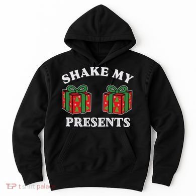 Shake My Presents Jingle My Balls Couples Christmas Hoodie