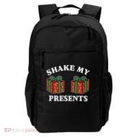 Shake My Presents Jingle My Balls Couples Christmas Backpack thumb 0