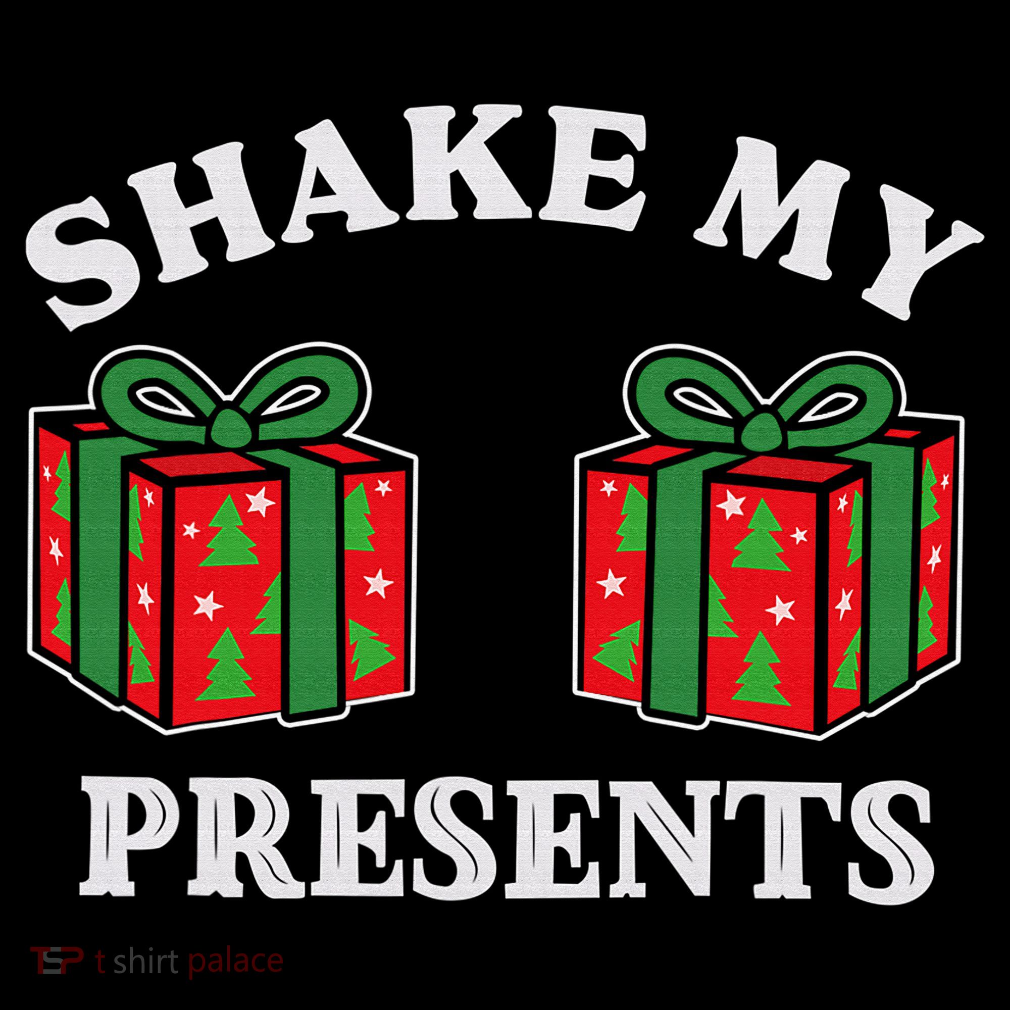 Shake My Presents Jingle My Balls Couples Christmas Women's Hoodie